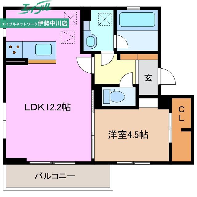ガーデンテラス(1LDK/1階)の間取り写真