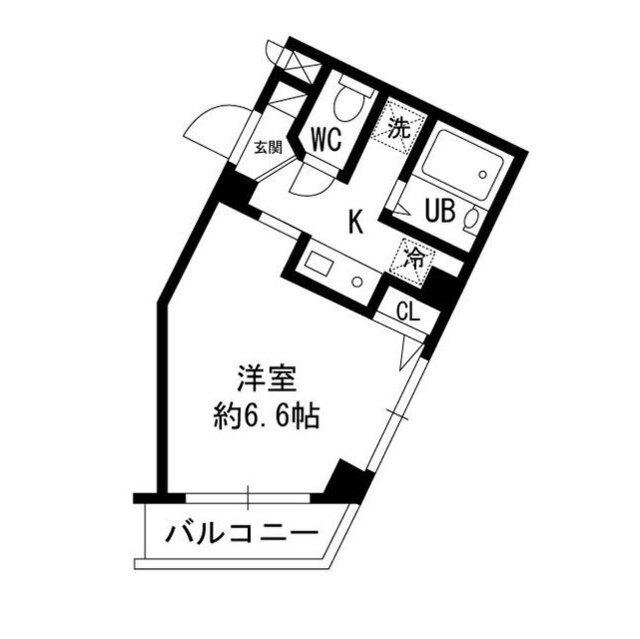 オリーブハウス(1K/3階)の間取り写真