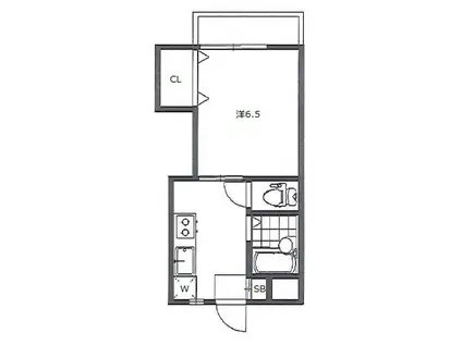 エクセレンス秋山(1K/2階)の間取り写真