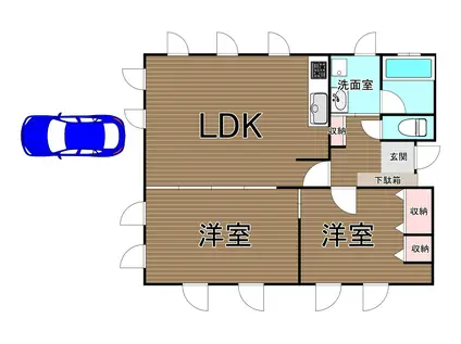ビサ・プッパハウス(2LDK/3階)の間取り写真