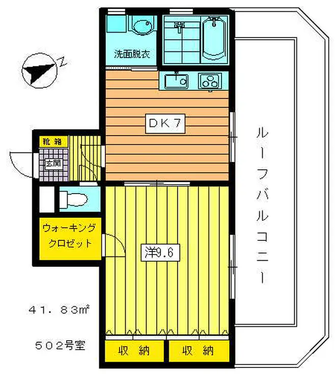 コンチェルト平塚 5階階 間取り