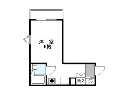 エールプラザ京成小岩(ワンルーム/3階)の間取り写真