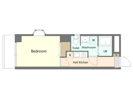 ル・セリジェ(1K/5階)の間取り写真