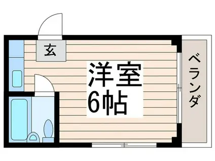 レジデンスカープ青戸(ワンルーム/4階)の間取り写真