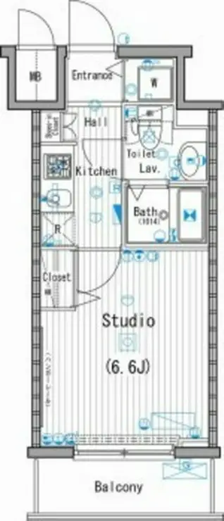 ガーラ・ステーション横濱桜木町 4階階 間取り