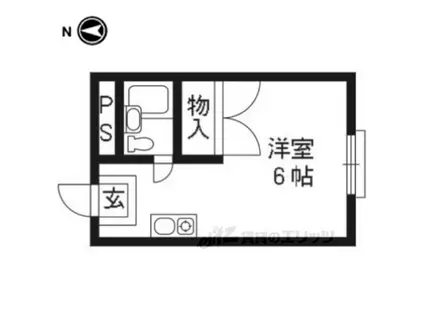 テラスワン17(ワンルーム/1階)の間取り写真