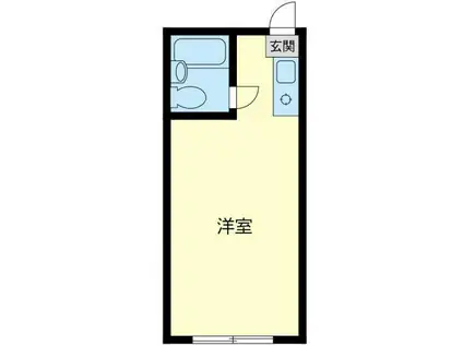 パレーシャル湘南館III(ワンルーム/1階)の間取り写真