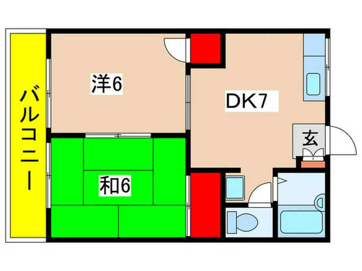 小嶋ハイツ 1階階 間取り
