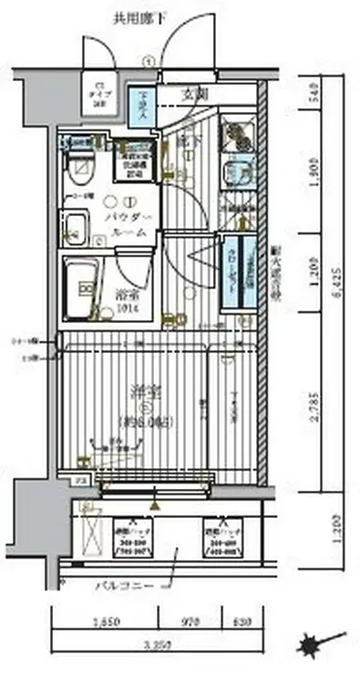 メインステージ北千住IV 4階階 間取り