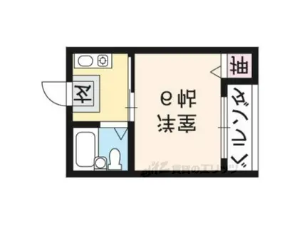 新山荘(1K/1階)の間取り写真
