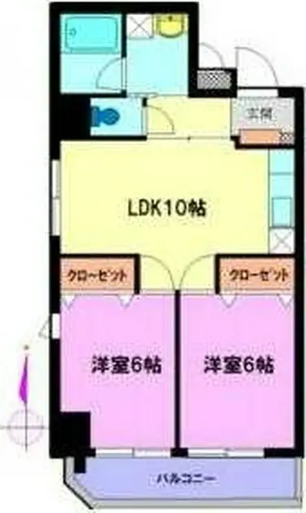 ダイヤモンドコート 3階階 間取り