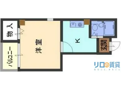 SEVIN CHERIE(1K/2階)の間取り写真