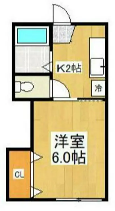 コーポラス桂 2階階 間取り