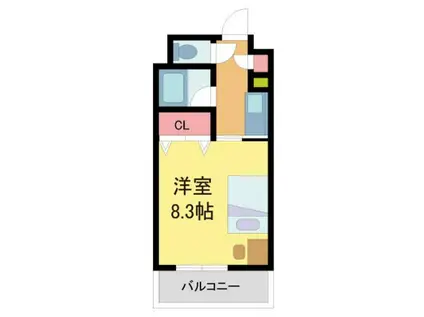 レジェンダリー甲子園(1K/4階)の間取り写真