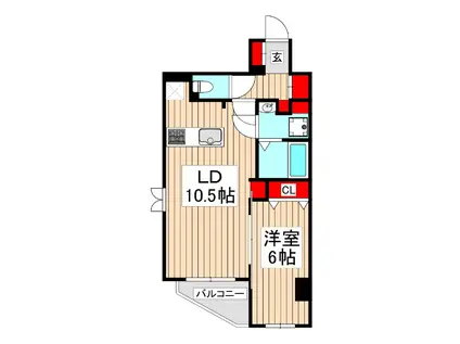 N-STAGE練馬北町(1LDK/4階)の間取り写真