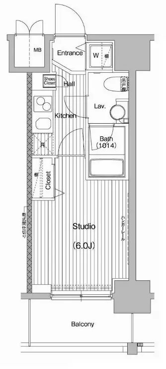 ガーラ・プレシャス品川West 6階階 間取り