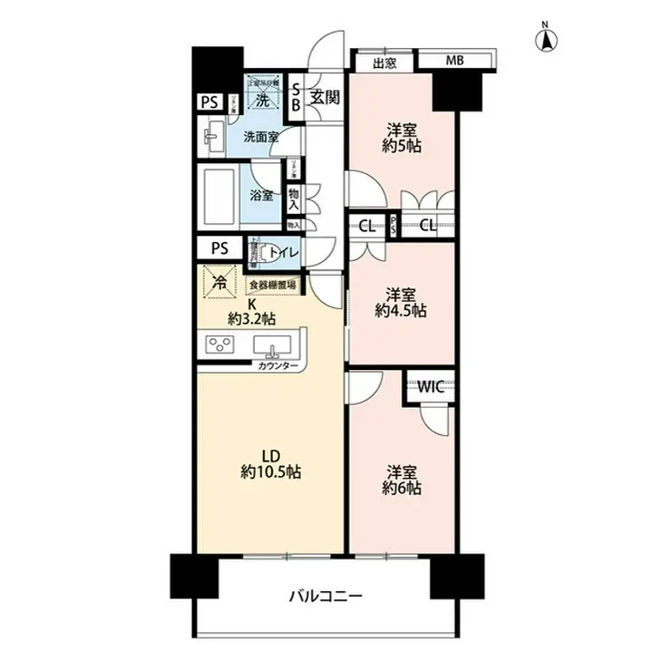 プレシス本厚木パークフロント 12階階 間取り