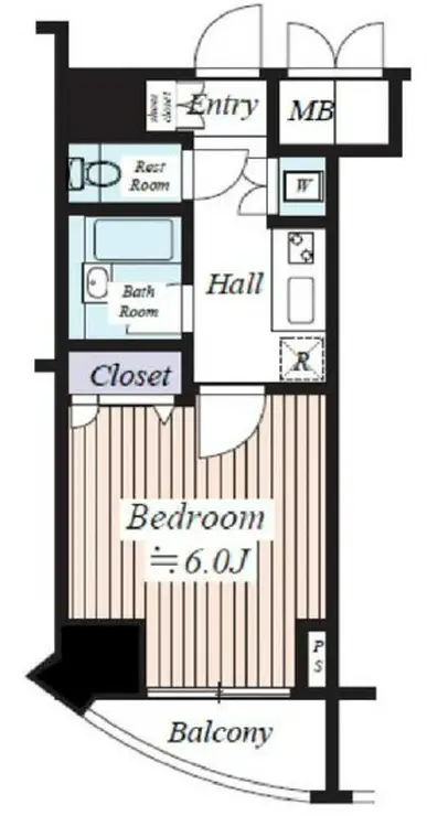 コンシェリア芝公園 15階階 間取り