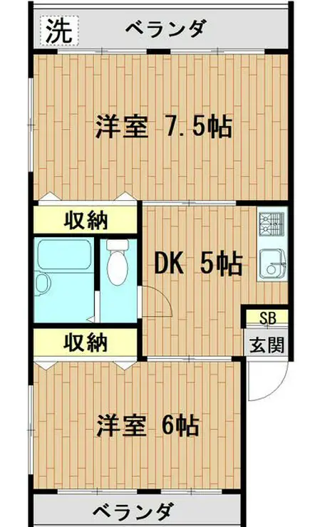 高島平サニーコーポ 6階階 間取り