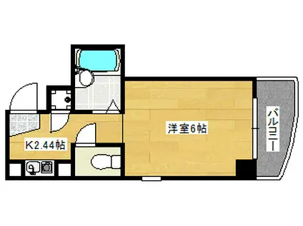 リボン金屋町(ワンルーム/7階)の間取り写真