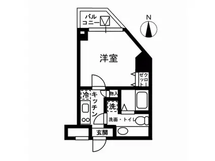 レジディア中野(1K/11階)の間取り写真