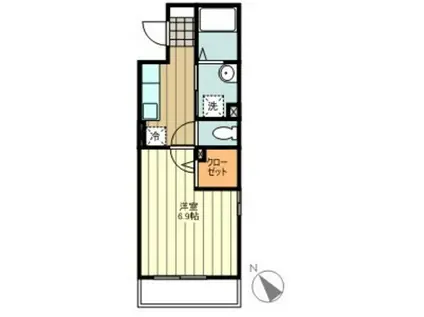 シャルマン(1K/3階)の間取り写真