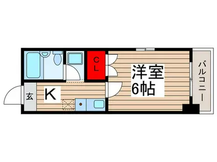 ジュネシオンMITSURU(1K/4階)の間取り写真