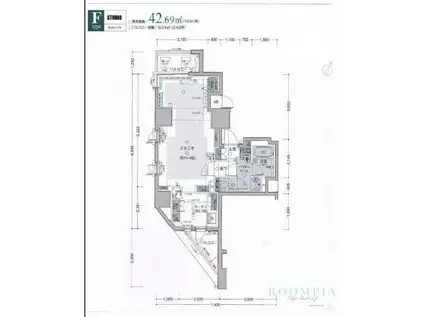 グランベル西早稲田ラフィーネ(ワンルーム/8階)の間取り写真