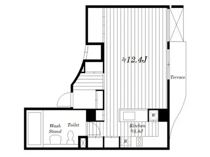 グリーンテラス元代々木(ワンルーム/3階)の間取り写真