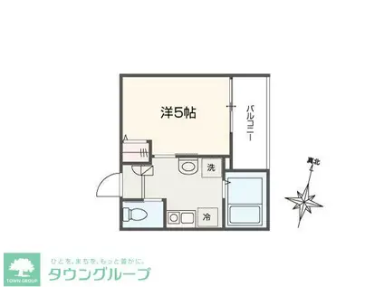MELLAS大泉学園(1K/3階)の間取り写真