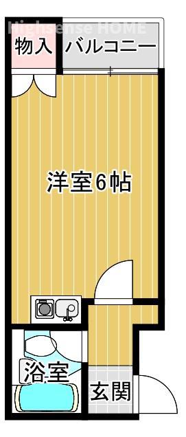 富尾マンション(ワンルーム/4階)の間取り写真