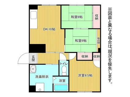 GUアパート(3LDK/1階)の間取り写真
