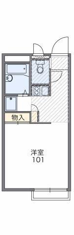 レオパレスアーバンライフオガワ(1K/2階)の間取り写真