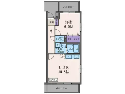 パレ・ソレイユ(1LDK/3階)の間取り写真