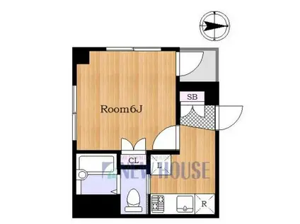 マインラウム神楽坂(1K/3階)の間取り写真