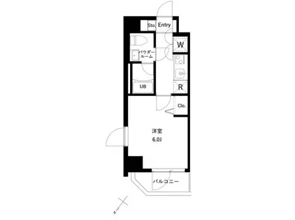 URBAN PARK行徳 STATION FRONT(1K/5階)の間取り写真