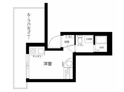 MG-LUXURY SASAZUKA(ワンルーム/4階)の間取り写真