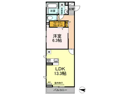 EMINENCE池上(1LDK/2階)の間取り写真