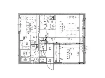 ELYSEE313(2LDK/1階)の間取り写真