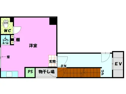 ダイコーパパスビル(ワンルーム/3階)の間取り写真