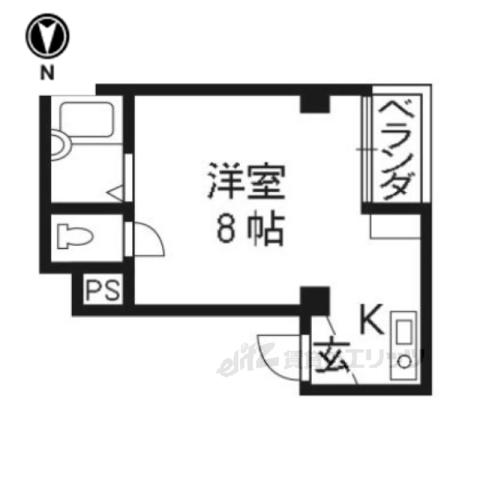 パレスオブタクティクス(1K/5階)の間取り写真