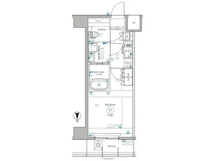 DIPS野方RESIDENCE(1K/5階)の間取り写真