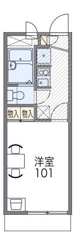 レオパレスグリーン(1K/2階)の間取り写真