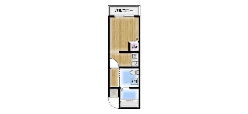 LIVE FLAT(1K/2階)の間取り写真