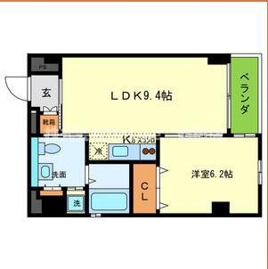MFLATS(1LDK/5階)の間取り写真