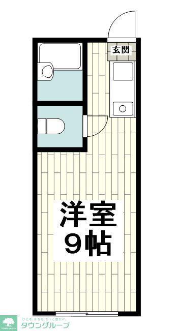 パレーシャル湘南館(ワンルーム/2階)の間取り写真