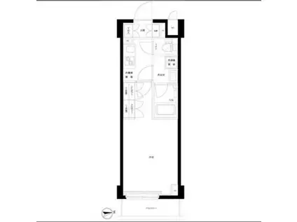 ルーブル大島弐番館(1K/6階)の間取り写真