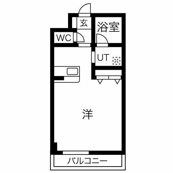 ベルホーク・YOHTO(ワンルーム/4階)の間取り写真