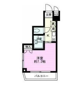 ピュアメゾンティーアンドワイ(1K/2階)の間取り写真