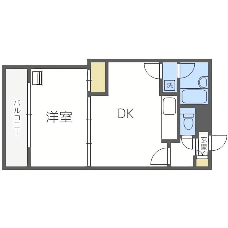 エルシティーパーク(1LDK/2階)の間取り写真